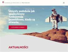 Tablet Screenshot of fundacjarozwojuprzyszlosci.com